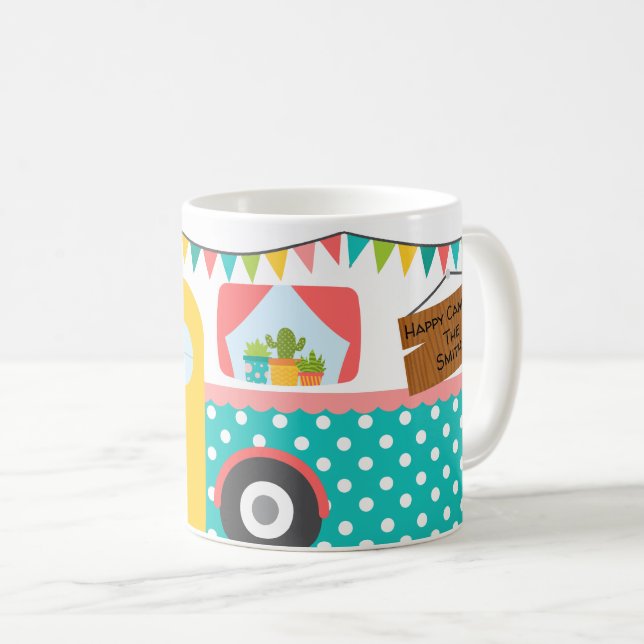 Happy Camper Coffee Mug (Front Right)