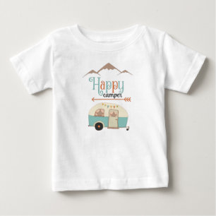 Happy Camper Cute Retro RV Baby T-Shirt