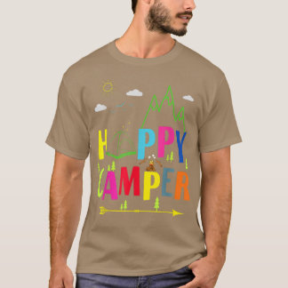 Happy Camper Cute Vintage Camping Lover T-Shirt