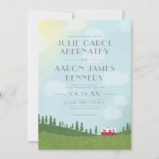 Happy Camper Destination Wedding Camping (Front)
