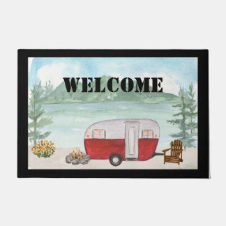 Happy Camper Door Mat Door Mat