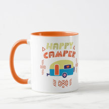 Happy Camper dual sided coffee mug