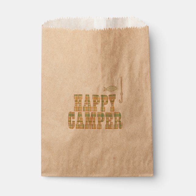 Happy Camper Favour Bags (Front)
