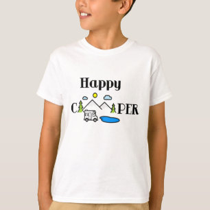 Happy Camper Fun Nature    T-Shirt