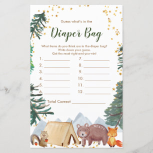 Happy Camper Guess What's In the Diaper Bag Game