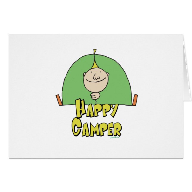 Happy Camper Guy (Front Horizontal)