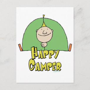 Happy Camper Guy Postcard