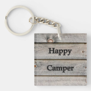 Happy Camper Key Ring