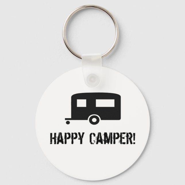Happy Camper! Key Ring (Front)