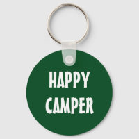 HAPPY CAMPER keychain for trailer or RV keys
