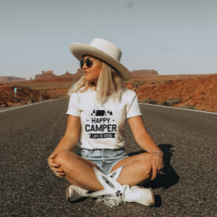 Happy Camper Life is Good Women T-Shirt