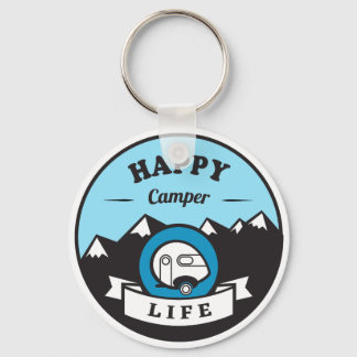 Happy Camper Life Key Chain