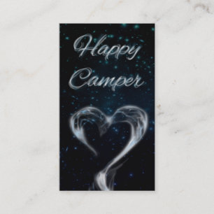 happy camper love smoke business card