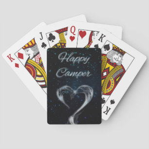 happy camper love smoke playing cards
