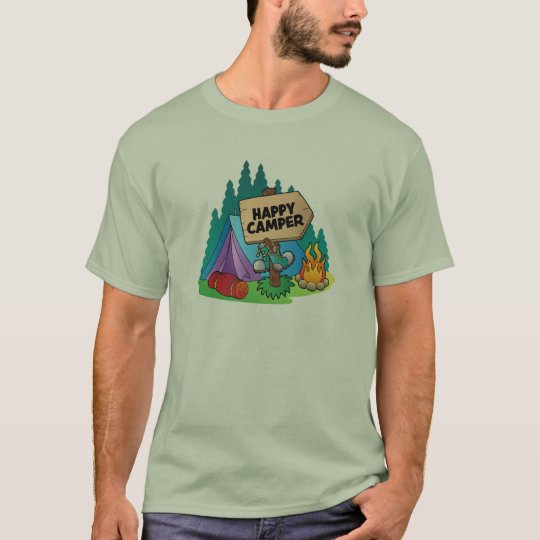 Happy Camper Men's Basic T-Shirt