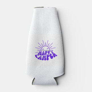 Happy Camper on a Bottle Cooler