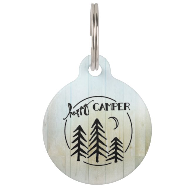 happy camper pet tag (Front)