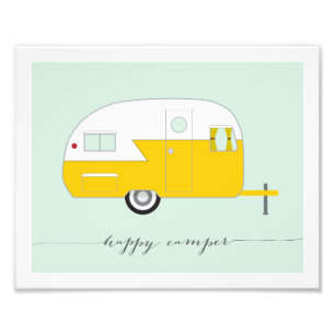Happy Camper Photo Paper Print
