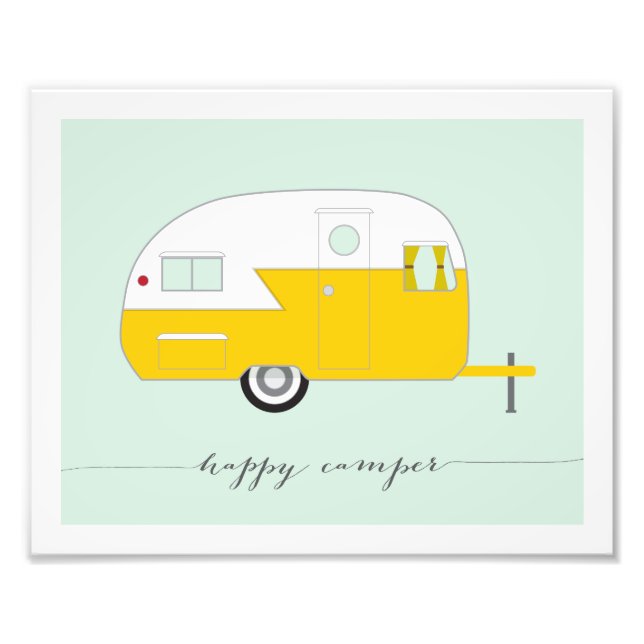 Happy Camper Photo Paper Print (Front)
