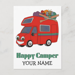Happy Camper Postcard