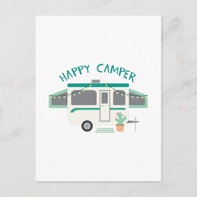 Happy Camper Postcard (Front)