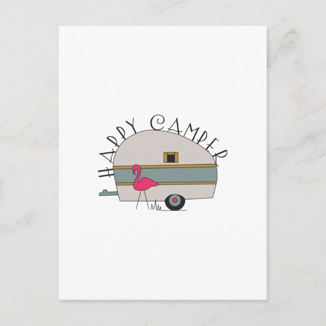 Happy Camper Postcard (Front)