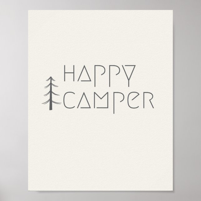 happy camper. Poster & Prints (Front)