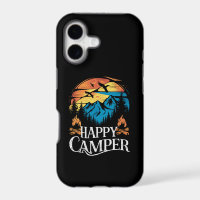 Happy Camper Retro Vintage Matching Camping Crew