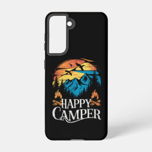 Happy Camper Retro Vintage Matching Camping Crew  Samsung Galaxy Case
