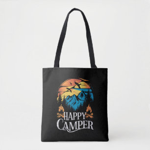 Happy Camper Retro Vintage Matching Camping Crew  Tote Bag