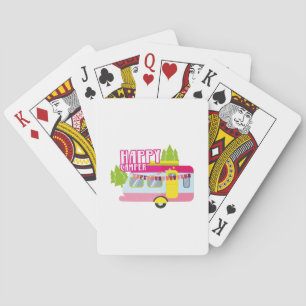 Happy Camper Road Trip Camping Vacation Funny Playing Cards