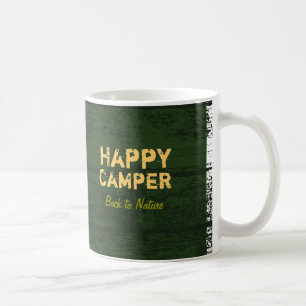Happy Camper Rustic Custom Camping Mug