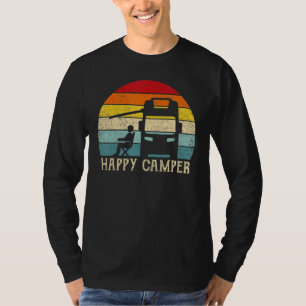 Happy Camper Rv Camping Men Women Retro Sun 70s 80 T-Shirt