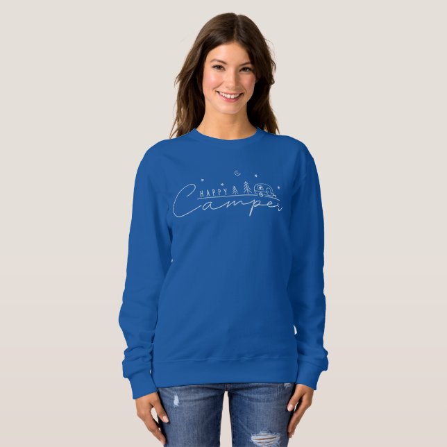 Happy Camper Silhouette Sweatshirt (Front Full)