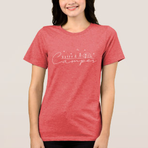 Happy Camper Silhouette Tri-Blend Shirt