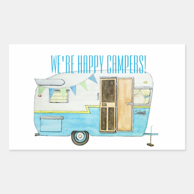 Happy Camper Stickers (Front)