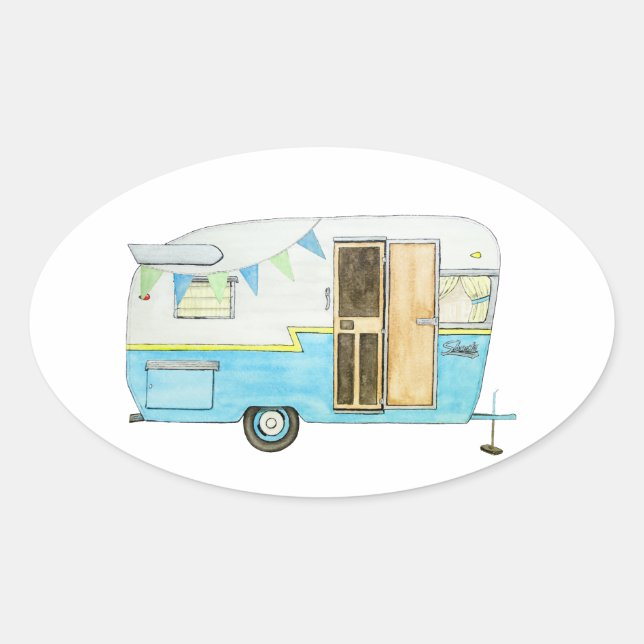 Happy Camper Stickers (Front)