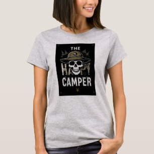 Happy Camper T-Shirt, Skeleton Camper Tee, Funny C T-Shirt