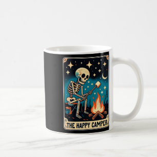 Happy Camper Tarot Card Skeleton Camper Funny Camp Coffee Mug