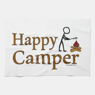 Happy Camper Tea Towel