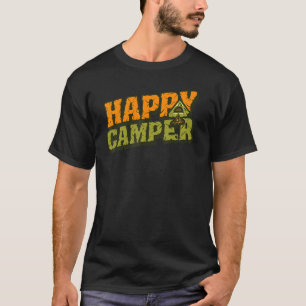 Happy Camper Tent Cool Camping T-Shirt