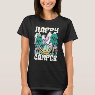 Happy Camper Tent Cool Camping T-Shirt