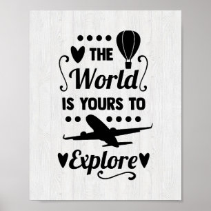 Happy Camper The World Is Yours To Explore Poster