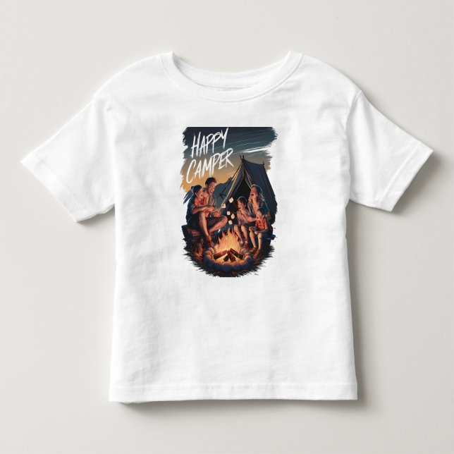 Happy Camper Toddler T-Shirt (Front)