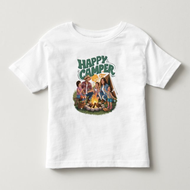 Happy Camper Toddler T-shirt (1) (Front)