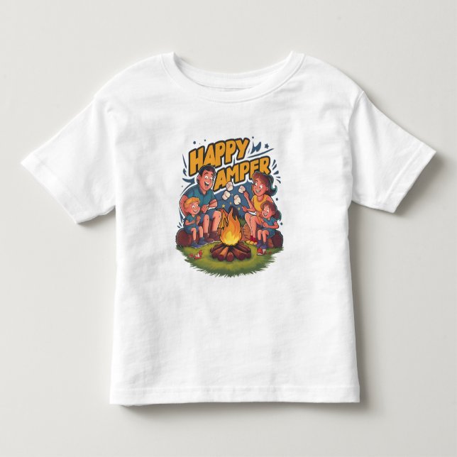 Happy Camper Toddler T-shirt (2) (Front)