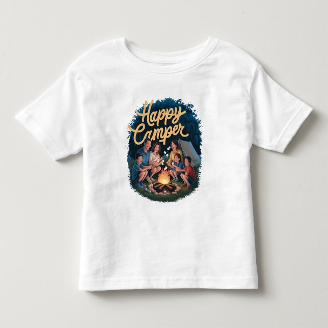 Happy Camper Toddler T-shirt (4) (Front)
