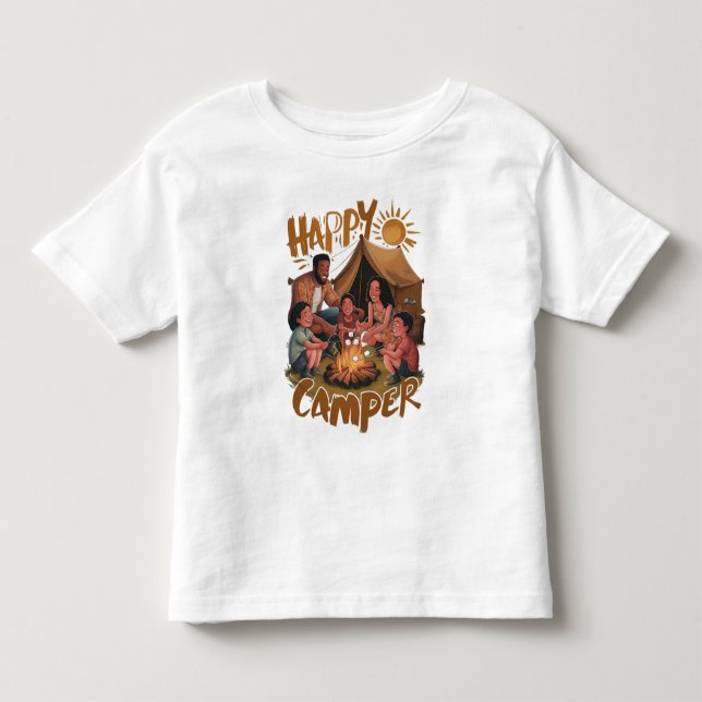 Happy Camper Toddler T-shirt (5) (Front)