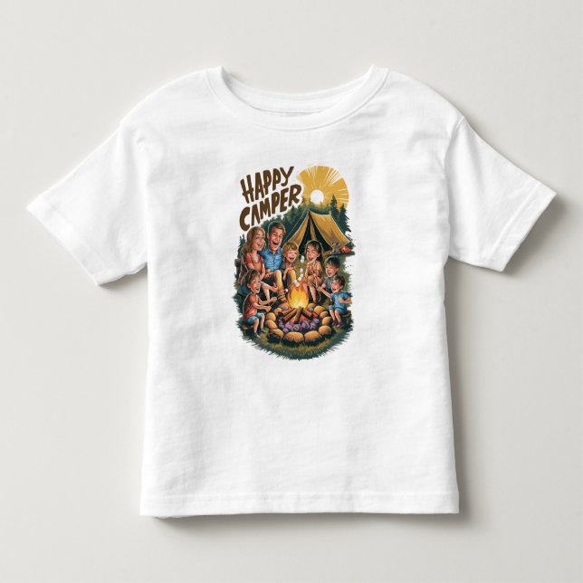 Happy Camper Toddler T-shirt (6) (Front)