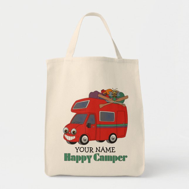 Happy Camper Tote Bag (Front)